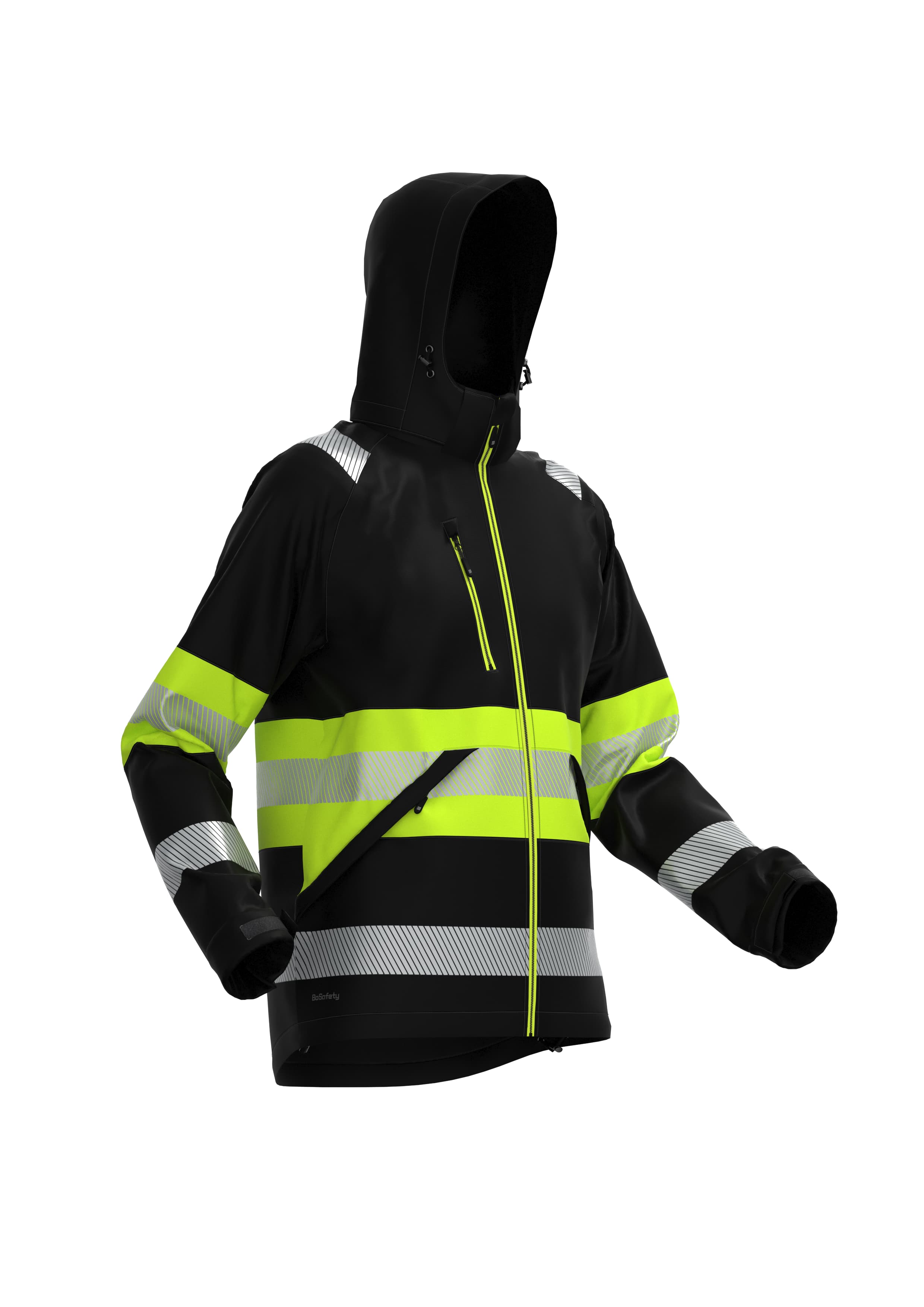 BoSafety Valencia huomio softshell-takki luokka 1