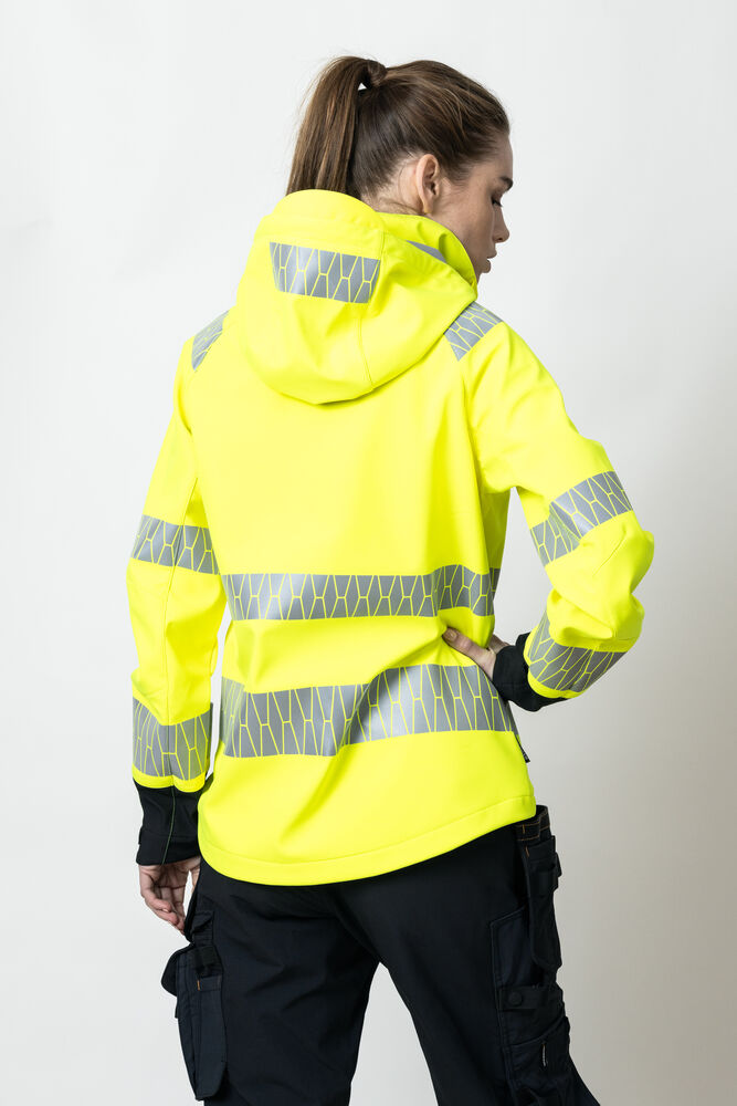 1377 Naisten Softshell- takki Hi-Vis