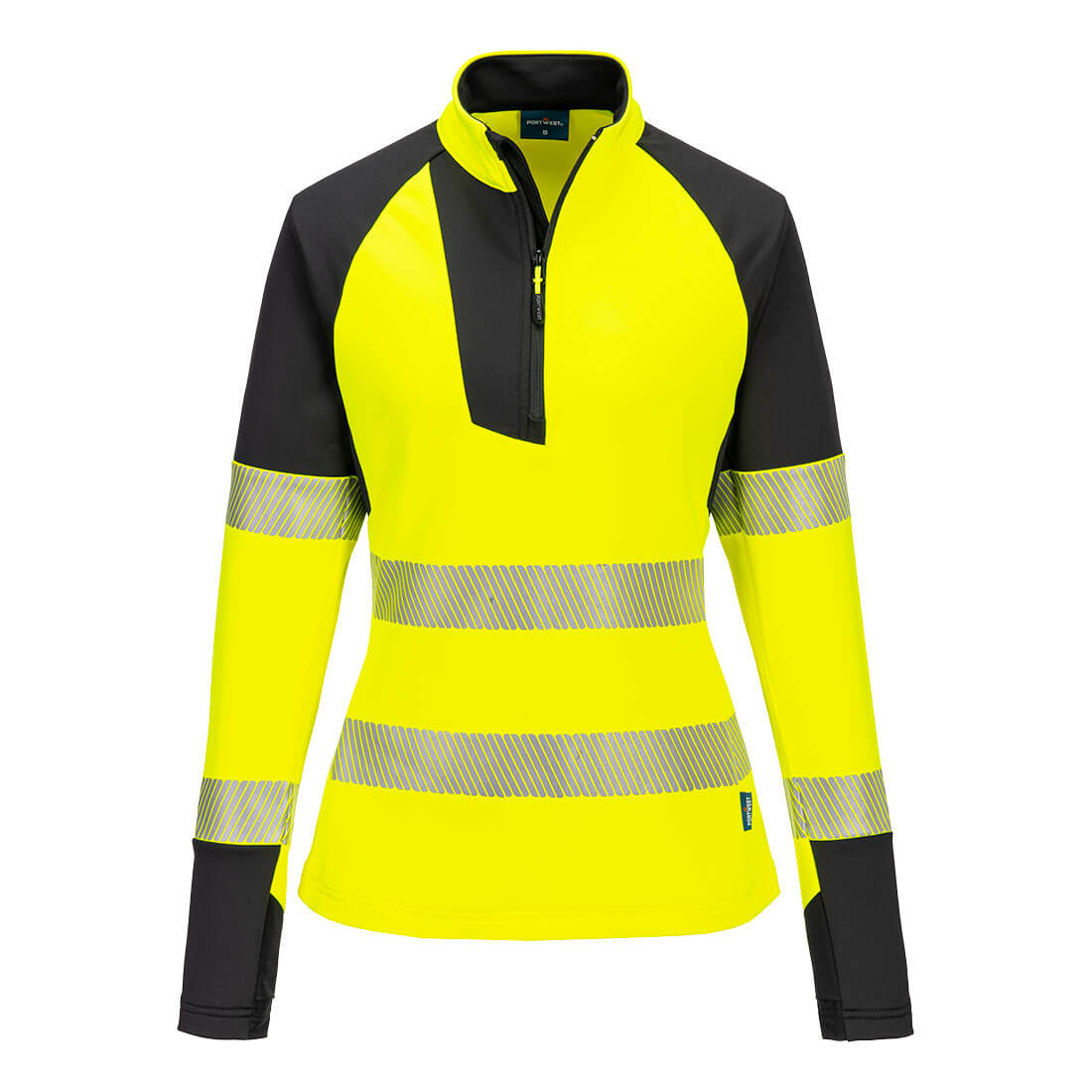 T173 Hi-Vis Naisten half zip-pusero