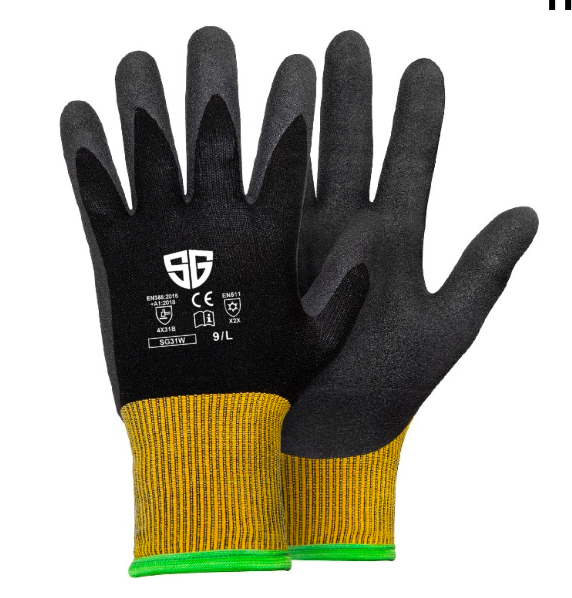 SG nitriilivaahtopinnoitettu talvihanska