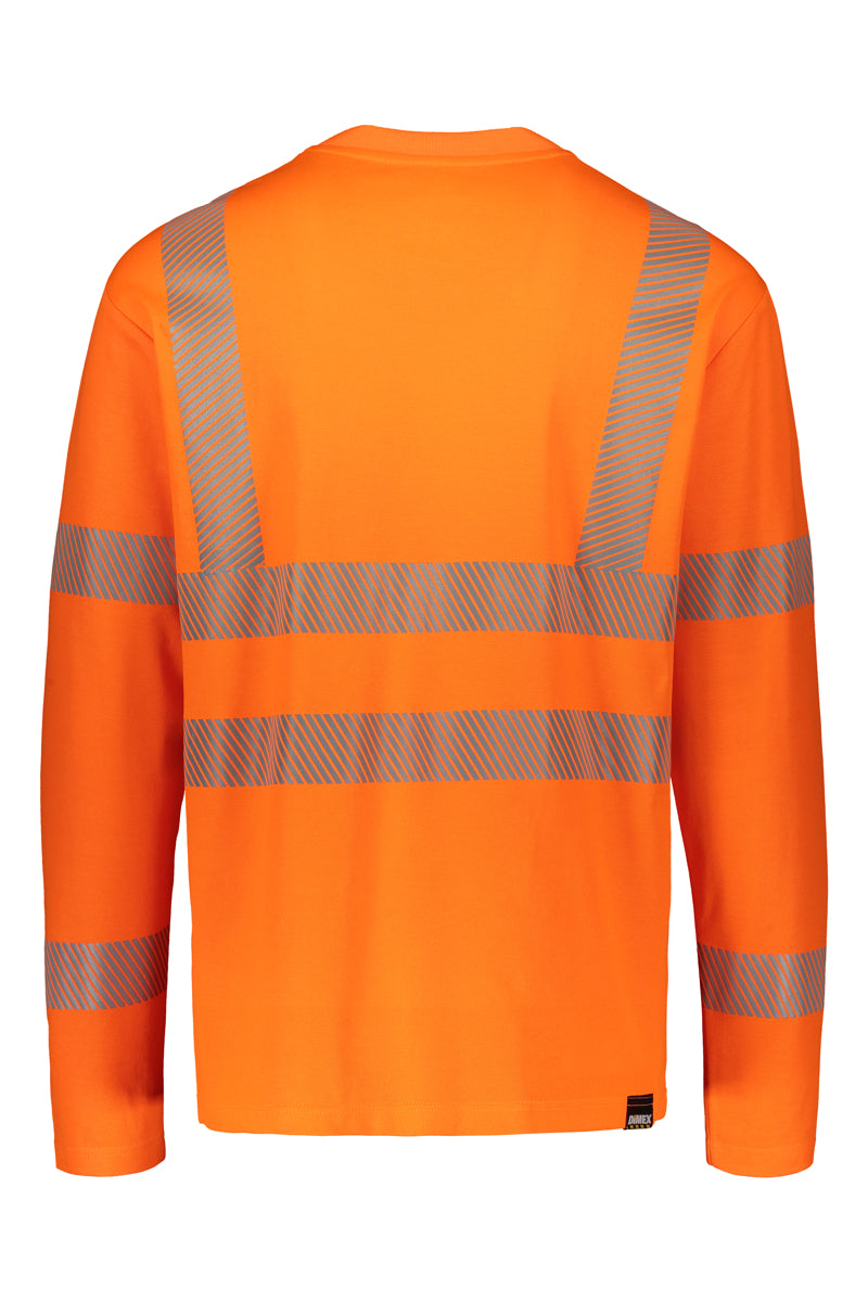 Dimex 4295+ Hv-oranssi turva t-paita, pitkähihainen